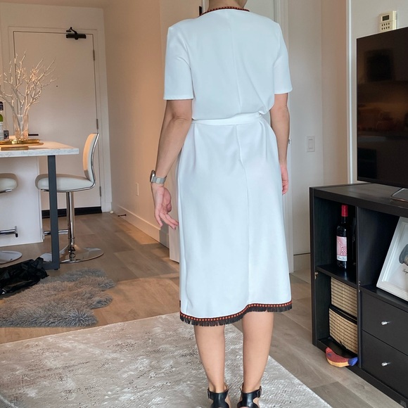 Bohemian Zara midi wrapped around with belt and fringe - Picture 2 of 3